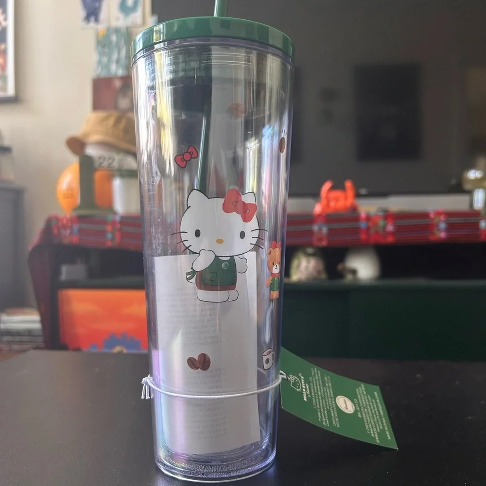 Hello Kitty x Starbucks Tumbler with Green Lid & Straw - Picture 6 of 6